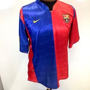 FCB Barcelona Barca 2016 2017 Embroidered Nike Soccer Jersey Mens Sz XL